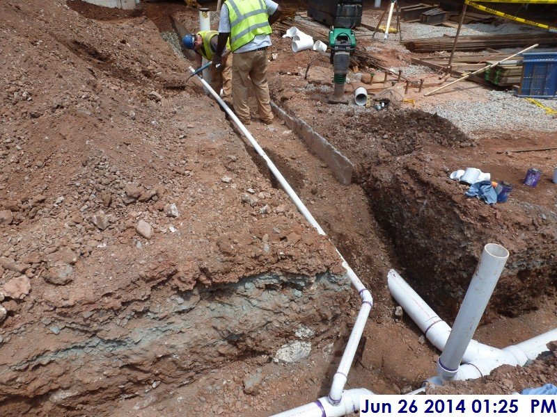Continued installing underground sanitary sewer Facing south East (800x600)